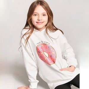 Forever 21 off white printed sweatshirt